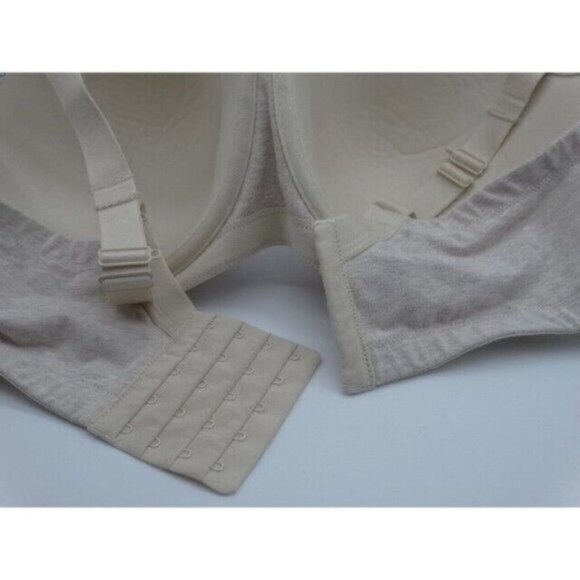 Ambrielle Women's Bra Beige Size 44DDD Underwire Cotton Bra Light Padding - Picture 5 of 7